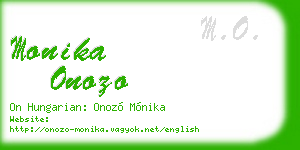 monika onozo business card
